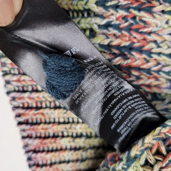 NEW 3X ANTHROPOLOGIE rainbow weave vneck cotton blend oversized sweater NWT - Picture 11 of 16